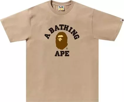 Футболка BAPE College 'Beige', загар