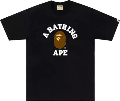 Футболка BAPE College 'Black', черный