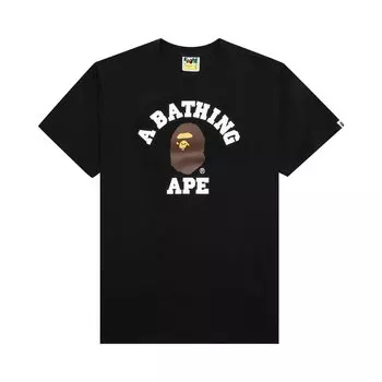 Футболка BAPE College, Черная