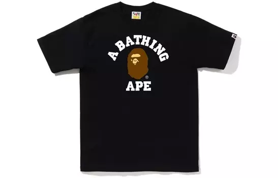 Футболка BAPE College, цвет морской волны A Bathing Ape, черный
