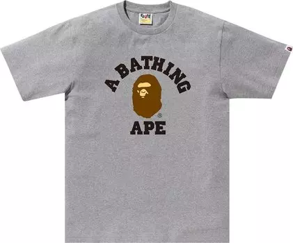 Футболка BAPE College 'Grey', серый
