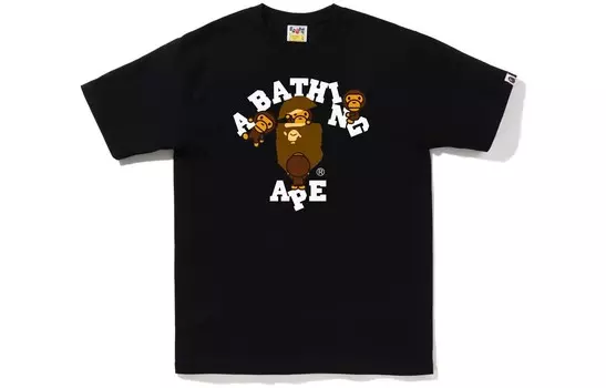 Футболка BAPE College Milo FW22 A Bathing Ape, черный