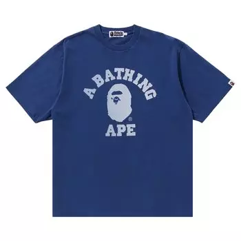 Футболка BAPE College Overdye, синяя