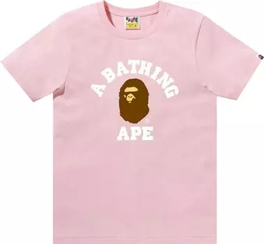 Футболка BAPE College 'Pink', розовый