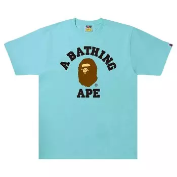 Футболка BAPE College Синяя/Саксофон