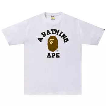Футболка BAPE College Tee 'White', белый
