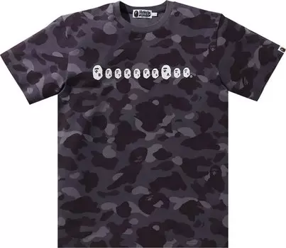 Футболка BAPE Color Camo Ape Head Tee 'Burgundy', фиолетовый