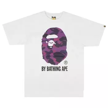 Футболка Bape Color Camo Белый/Фиолетовый