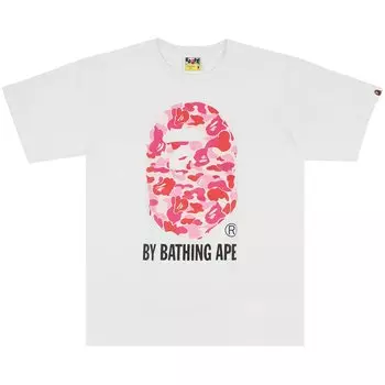 Футболка Bape Color Camo Белый/Розовый