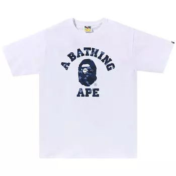 Футболка BAPE Color Camo, Белый/Темно-синий