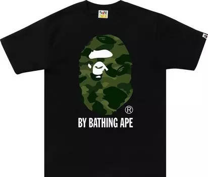 Футболка BAPE Color Camo By Bathing Ape Tee 'Black/Green', черный