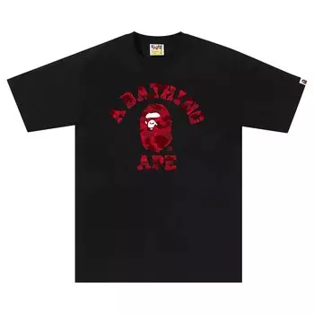 Футболка BAPE Color Camo, Черный/Красный
