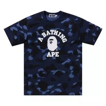 Футболка BAPE Color Camo College Tee, синий
