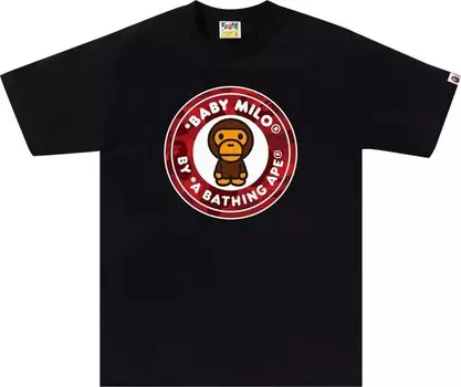 Футболка BAPE Color Camo Milo Busy Works 'Black/Red', черный