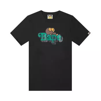 Футболка BAPE Color Camo Milo On Bape, черный/зеленый