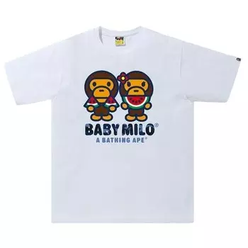 Футболка BAPE Color Camo Milo Water Melon Summer Tee 'White', белый