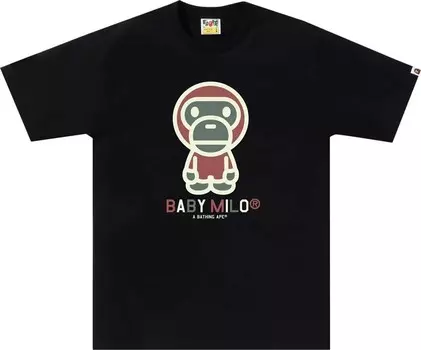 Футболка BAPE Colors Baby Milo 'Black', черный