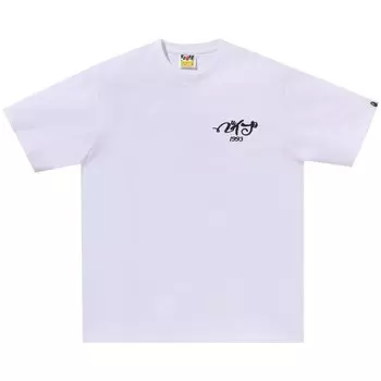 Футболка BAPE Embroidery Style Souvenir Logo Tee, белый
