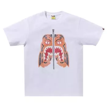 Футболка BAPE Embroidery Style Tiger 'White', белый