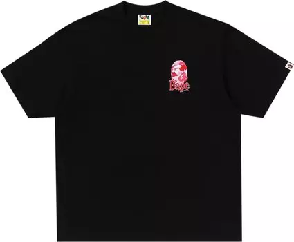Футболка BAPE Flora Ape Head Relaxed Fit 'Black', черный