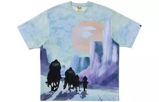 Футболка BAPE Forbidden Zone A Bathing Ape, синий