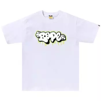 Футболка BAPE Graffiti Logo 'White', белый