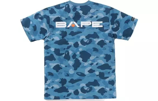 Футболка BAPE Honeycomb Camo A Bathing Ape, синий