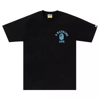 Футболка BAPE Honeycomb College ATS Черный/Синий