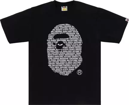 Футболка BAPE Japan Ape Head 'Black', черный