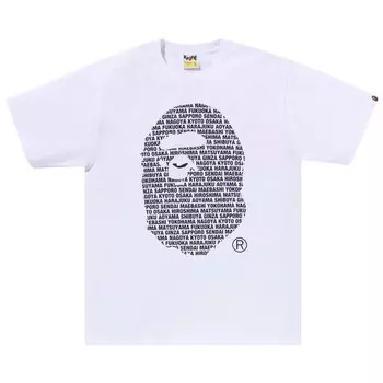Футболка BAPE Japan Ape Head 'White', белый