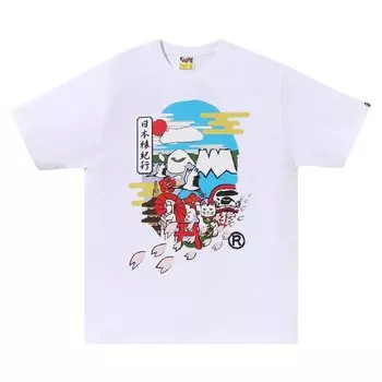 Футболка BAPE Japan Culture Ape Head 'White', белый