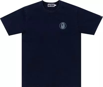 Футболка BAPE Japan Culture Graphic Tee 'Indigo', синий