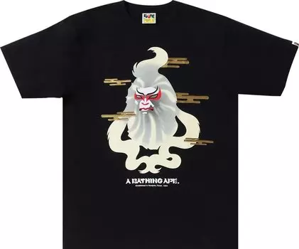 Футболка BAPE Japan Culture Kabuki Tee 'Black', черный