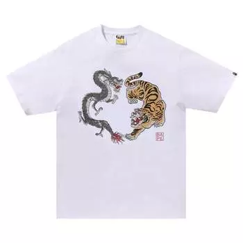 Футболка BAPE Japan Culture Tiger And Dragon 'Whte', белый