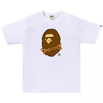 Футболка BAPE Katakana Ape Head 'White', белый