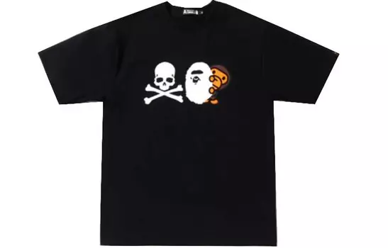 Футболка Bape Kids X Mmj Joint Collection для мужчин A Bathing Ape, белый