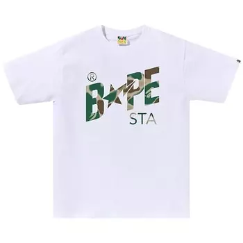 Футболка BAPE Liquid Camo Bape Sta Logo Tee, белый