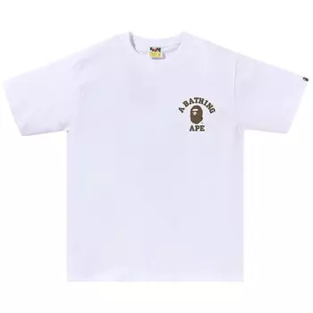 Футболка BAPE Liquid Camo College ATS 'White', белый