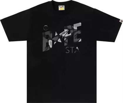 Футболка BAPE Liquid Camo Sta Logo 'Black', черный