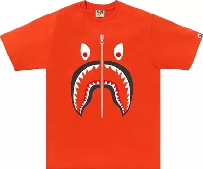 Футболка BAPE Mad Shark 'Orange', оранжевый