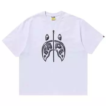 Футболка BAPE Mad Shark Photo Print Relaxed Fit 'White', белый