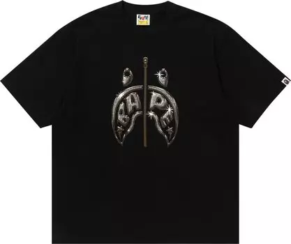 Футболка BAPE Mad Shark Photo Print Relaxed Fit 'Black', черный