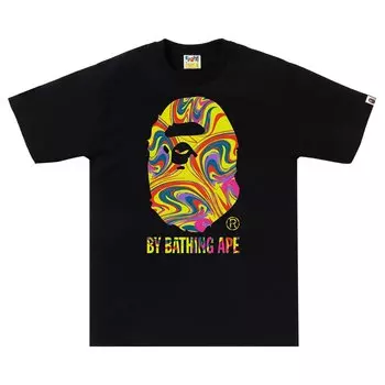 Футболка BAPE Marbling By Bathing Ape, черная