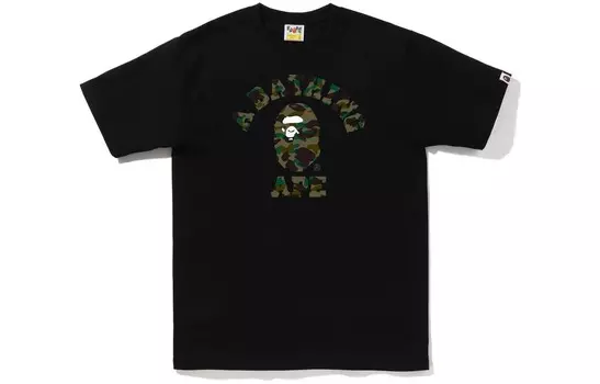 Футболка Bape мужская A Bathing Ape, белый/зеленый