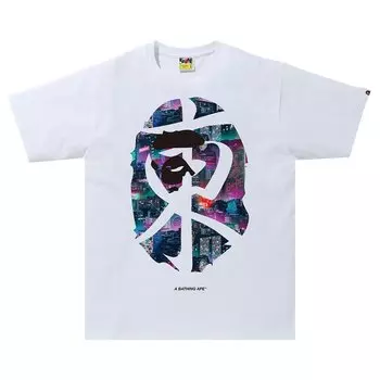 Футболка BAPE Neon Tokyo Tee 'White', белый