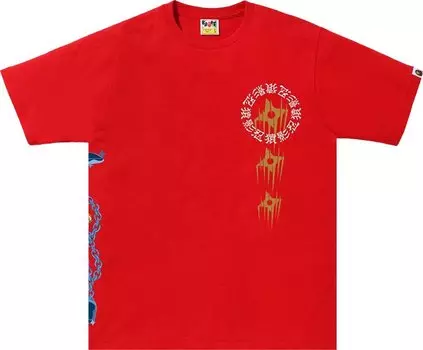 Футболка BAPE Ninja Tee 'Red', красный