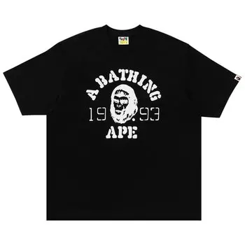 Футболка BAPE OG Ape Head College Relaxed Fit Tee, черный