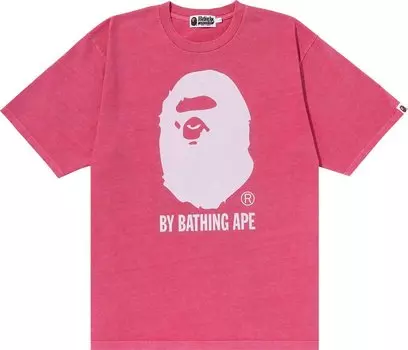 Футболка BAPE Overdye By Bathing Ape Relaxed Tee 'Pink', розовый