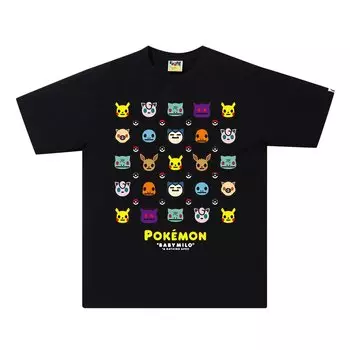 Футболка BAPE Pokmon № 12, черная