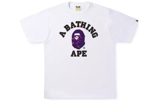 Футболка Bape Reflector Color Camo College A BATHING APE, черный/зеленый